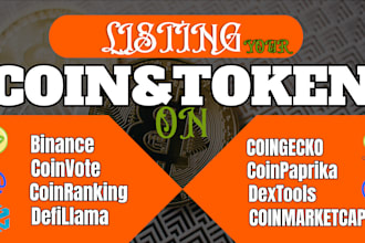 fast coin listing token ico listing on coinmarketcap coingecko lbank binance cmc