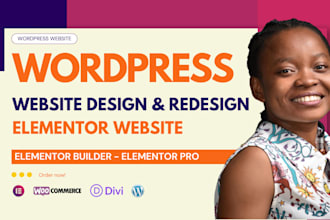 wordpress elementor website design wordpress elementor pro website redesign