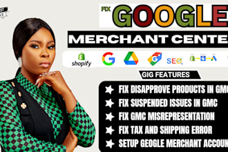 fix,setup google merchant center, misrepresentation, suspension,shoping ads,gtin