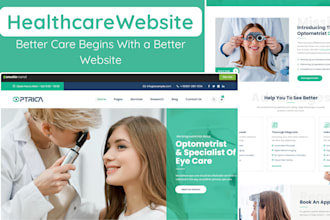 design a responsive home care, healthcare, medical, dental, hospital website