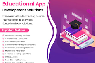build educational app, university searching app, elearning