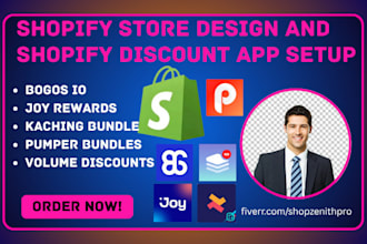 setup shopify discount apps joy rewards bogos io kaching bundle pumper bundles