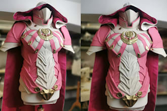 create 3d cosplay armor model cosplay props 3d weapon katanas design eva foam