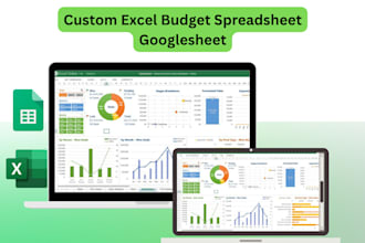 create budget spreadsheet, google sheet, budget planner, excel automation, vba