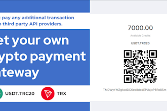 develop your own usdt crypto payment gateway API