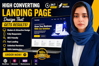 design a high converting landing page in wordpress