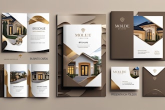 design high quality brochures and flyers for real estate