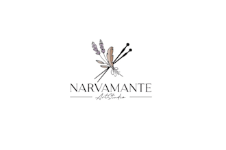 design unique narvamante art studio logo