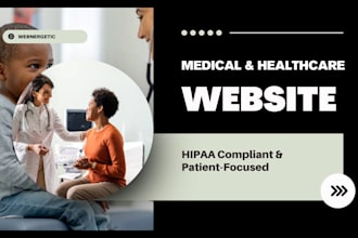 design medical healthcare website hipaa compliant and patient focused