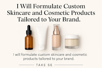 formulate custom skincare and cosmetic products tailored to your brand