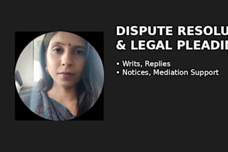 prepare legal notice and other pleadings