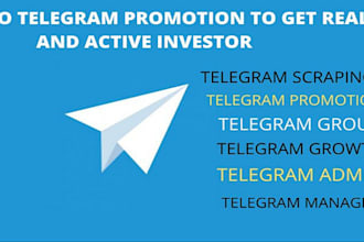 telegram promotion, telegram channel, promote telegram to 1000 active subscriber