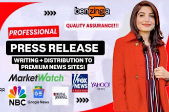write SEO optimized PR with premium media press distribution