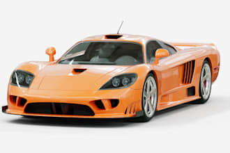 create 3d hypercar for fivem, 3d car interior, wide bodywork, livery, uv mapping