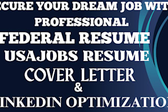 craft you a federal resume, usajobs resume that will secure interviews