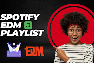 promote your edm track on my curated spotify playlists