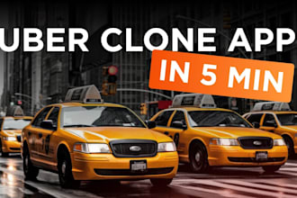 build custom uber clone taxi booking app development