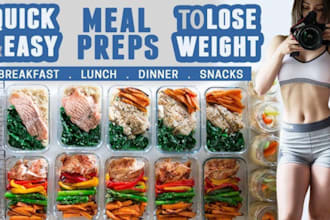 develop 28 days weight loss balanced meal plan and healthy diet plan