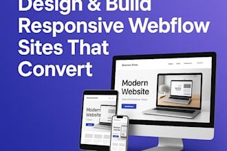 design and build responsive webflow sites that convert