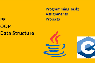 teach and do programing tasks of oop, data structure in java, cpp python
