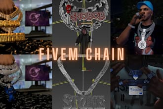 create custom fivem and gta5 chain with your logo or name
