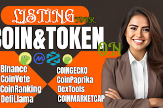 do token coin listing ico listing on coingecko lbank mexc coinmaketcap binance