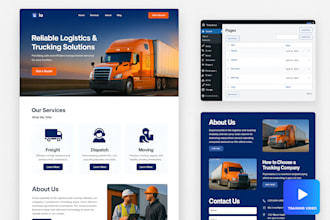 build a fast, responsive logistics, freight and trucking website