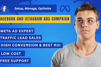be your meta ads expert, meta ads campaign, facebook and instagram ads campaign