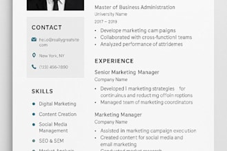 design a modern and professional resume using canva