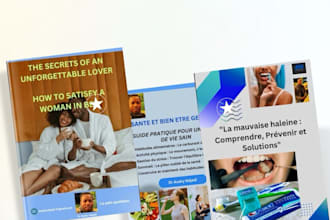 write and format a professional healh or wellness ebook in english or french