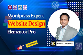 design or redesign your wordpress website as an elementor pro expert