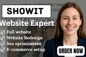 design, redesign and customize showit website or showit template