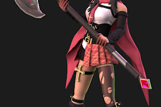 create 3d fortnite character, nsfw model, rig3d for ue5, game asset, 4k texture