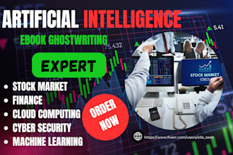 write ebook, articles on artificial intelligence, machine learning, robotics