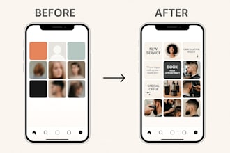 create canva content and promo posts for barbers and stylist