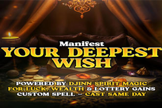 cast a powerful subliminal djinn wish spell to achieve your long term goal