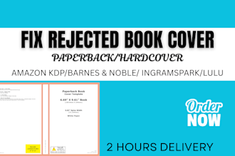 format fix error rejected book cover book margin for kdp ingramspark lulu