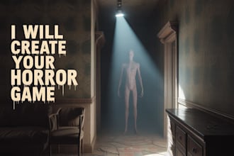 develop a 3d horror game for you in unreal engine, unreal engine game prototype