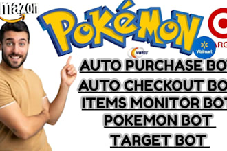 code script for auto purchase bot, auto checkout bot, shopping bot, popmart bot