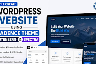 create wordpress website with kadence spectra