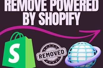 remove powered by shopify from your shopify store