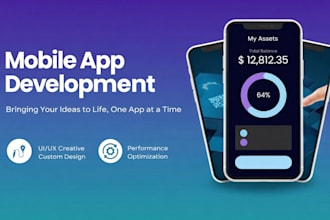 build a custom cross platform mobile app with flutter or react native