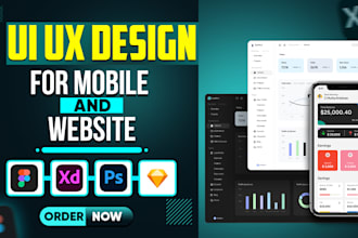 do UI UX design for mobile app and website UI UX design in figma prototype