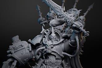sculpt, print and paint 8k warhammer, dnd, trench crusade and 3d miniatures