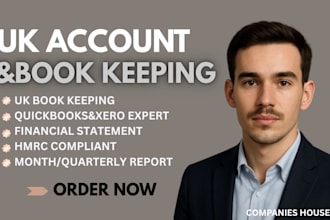 do accounting, book keeping, financial statement, balance sheet for UK company
