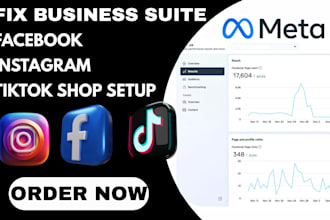 setup facebook instagram tiktok shop fix meta business suite pixels ads campaign