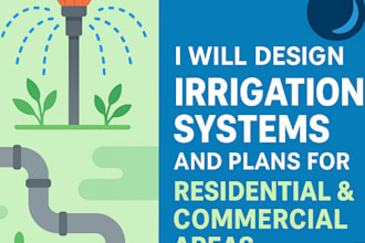 design irrigation systems and plans for residential and commercial areas