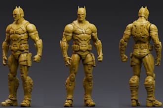 3d articulated action figure,3d action figure,3d figurine,3d statue for 3d print