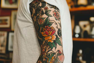 esign a unique realistic tattoo for you