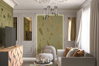 render interior apartment, real estate virtual staging,space area, layout design